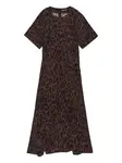 Платье макси с леопардовым принтом Bimba Y Lola, коричневый - фото
