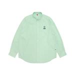 Рубашка A Bathing APE с вышитым полосатым логотипом Aape, зеленый - фото