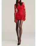Кружевное платье-футляр Aniye By, красный - фото 2