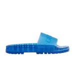 Сандалии Gucci Adidas x Gucci Slide 'Transparent Blue', синий - фото