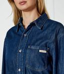 Платье из денима Calvin Klein Jeans, синий - фото 4