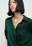 Блуза Mango Blouse, Dark Green - фото 2