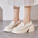 Женские лоферы Komanic, Экрю - фото 6