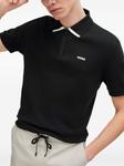 HUGO рубашка поло с логотипом, черный - фото 5