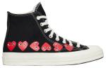 Кроссовки Converse Comme Des Garçons PLAY X Chuck 70 High 'Multi Heart - Black', черный - фото 2