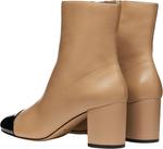 Женские современные ботильоны Geox, Beige Black - фото 8