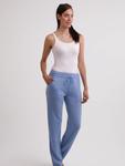 Тканевые брюки CASH-MERE.CH Regular Pants, светло-синий - фото 4