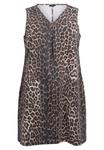 Платье Zizzi MIT TASCHEN UND LEOPARDENMUSTER, Leo Aop/Brown - фото 4