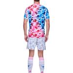 Джерси adidas x BAPE FB Slim-Fit Jersey 'Shock Blue Pink' - фото 5