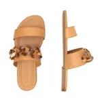 Кожаные тапочки Monyca See by Chloé, коричневый - фото 3