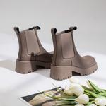 Ботинки Челси женские Vanssi, хаки - фото 5