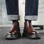 Челси Ботинки Мужские Weishibangwei, цвет Black Fleece-Lined - фото 14