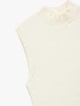 Koton Вязаный топ в цвете экрю - фото 5