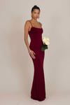 Платье WAL G TALL MARY ROSE TIE MAXI, Wine/Bordeaux - фото 2