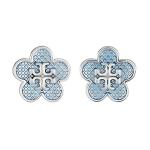 Kira Flower эмалевые серьги-гвоздики TORY BURCH - фото