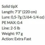 Спиннинг Molix Outset Light Game Solid, серебряный - фото 2