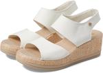 Сандалии Bzees Reveal Ankle Strap Wedge Sandals, цвет Bright White - фото