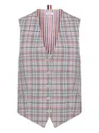 Клетчатый жилет Thom Browne, серый - фото