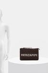 Кожаный клатч Patrizia Pepe, коричневый - фото 6