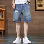 Джинсовые шорты мужские Jeep, синий - фото 6