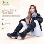 Женские высокие сапоги Spring Step, Black - фото 4