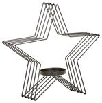 Подсвечник X-Mas, 10,00x34,00x36,00 см, черный - фото