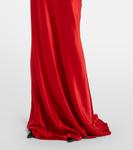 Платье-корсет из шелкового атласа с драпировкой The Sei, Crimson - фото 5