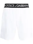 Плавки-шорты с логотипом DOLCE & GABBANA, белый - фото
