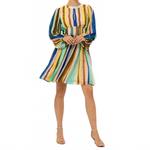 Balloon Waisted Mini In Zanzibar Multi Oliphant - фото