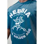Футболка Nebbia Washed oversized golden age 790, синий - фото 3