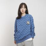 MLB Старая цветочная толстовка Unisex Blue - фото 8