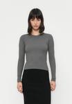 Топ Vero Moda LS GA JRS NOOS, Medium Grey Melange/Mottled Grey - фото