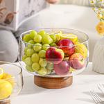 Тарелка KAWASIMAYA, Acacia Raised Base Fruit Bowl Small Size (Transparent) - фото 6