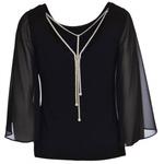 Блузка женская Joseph Ribkoff, черный - фото 4