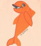 Платье из хлопкового джерси с дельфином Mini Rodini, розовый - фото 3