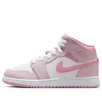 Кроссовки (GS) Air Jordan 1 Mid 'Pearl Pink White' - фото