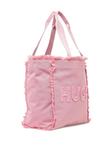 Сумка-тоут с вышитым логотипом HUGO, розовый - фото 2