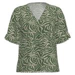 Блузка Object Seline, зеленый - фото 3