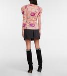 Топ из бархата с цветочным принтом Джен Isabel Marant, Papaya - фото 3