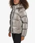 Женская стеганая куртка с капюшоном Puffer Levi's, черный - фото 10
