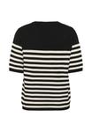 Футболка Kaffe LIZZA STRIPED, Black/Turtledove Half Stripe/Black - фото 6