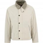 Стеганая куртка с вельветовым воротником Barbour, белый - фото