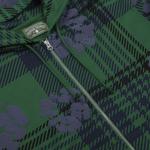 Худи Denim Tears Plaid Cotton Wreath Zip Hoodie, Green - фото 3