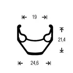 Переднее колесо Gurpil XM-1 29´´ 6B Disc MTB, черный - фото 2