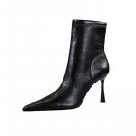 Ботильоны на каблуке 9 см женские BIGTREE, экрю - фото 2