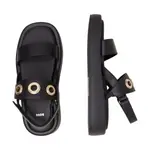 Кожаные алые босоножки Boss, черный - фото 3