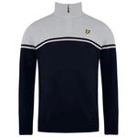 Мужской темно-синий/серый свитер Croft Golf Lyle & Scott, синий - фото