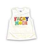Детская майка Vacay Mode белого цвета Belle Cher - фото