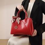 PAYOT Кожаная сумка через плечо, Red - фото 6