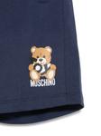 Шорты Moschino Kids Leo Teddy с принтом, синий - фото 3